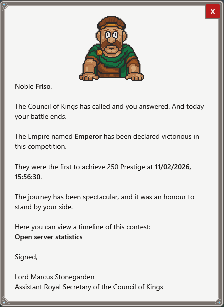 Final game message